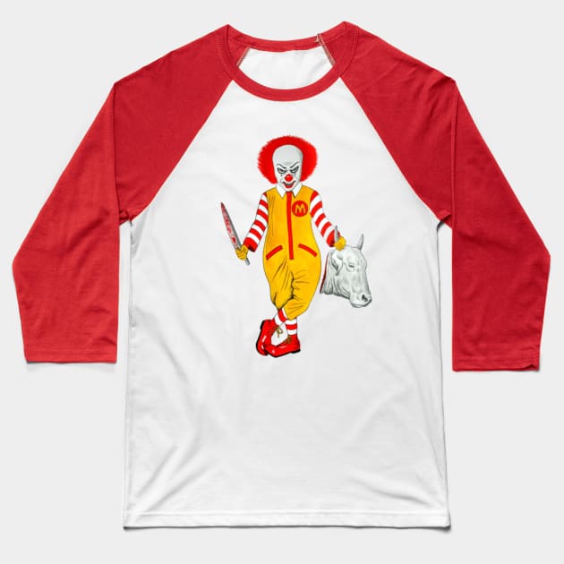 But its HAPPY MEAT! Baseball T-Shirt by JoFrederiks